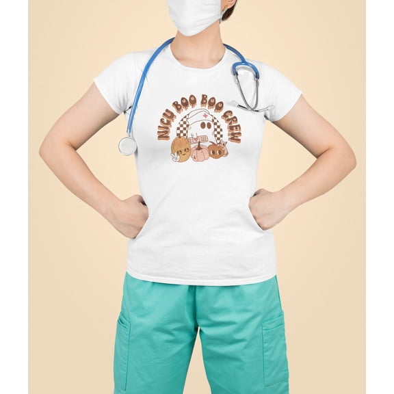 NICU Nurse Halloween Shirt Certified Registered Nurse Aid Nursing Night Shift Retro Pediatric Boo Funny Critical Care Gift for RN picu CCU