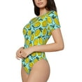 thumbnail image 2 of Naloa Lemon1 Women's Short-Sleeved Onesie, One-Piece Swimsuit for Parties, dates, clubs - X-Large, 2 of 9