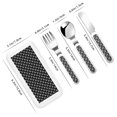 thumbnail image 2 of Honeii Golf Balls Print Children's Knife, Fork And Spoon Set,Reusable Utensils Set with Case,Travel Cutlery Set,for Kids Adults Camping, 2 of 7