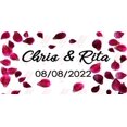 thumbnail image 1 of Pegatinas de boda personalizadas transparentes, etiquetas de burbujas, varita de burbujas, oro/blanco, no botellas, 100 unidades, 1 of 4