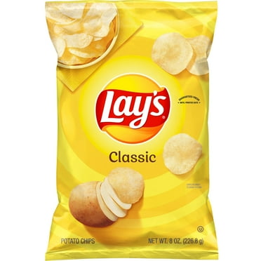 Lay's Classic Potato Snack Chips, Party Size, 13 oz Bag - Walmart.com