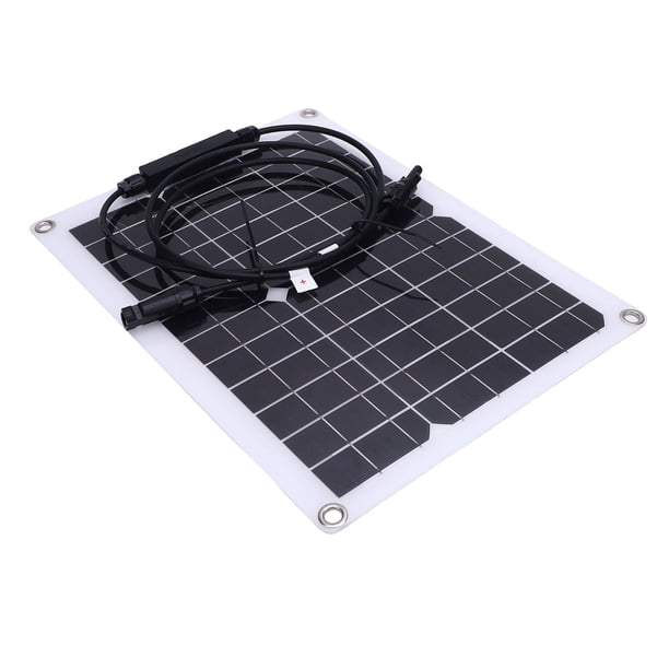 Cargador De Batería De Paneles Solares, IP65 Resistente A La Lluvia, Silicio Monocristalino Resistente Y ABS, Kit De Cargador De Panel Solar Fácil De Usar, Multifuncional Para