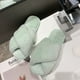 thumbnail image 1 of Pantuflas mullidas de gran tamaño para mujer, otoño e invierno, suela plana, para uso en interiores y exteriores, 1 of 6