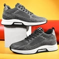 thumbnail image 4 of Men's Elevator Sneakers 2.36 Inch Invisible Height Increasing Lace up Fashion Sneakers, 4 of 14
