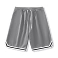 thumbnail image 4 of Yungyresw Baggy Basketball Shorts For Men Elastic Waist Quick Dry Lightweight Mesh Athletic Shorts Workout Running Casual Shorts Dark Gray M, 4 of 5