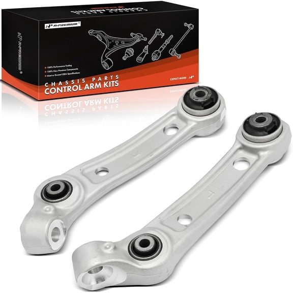 A-Premium 2 x Front Rearward Lower Control Arm, with Bushing, Compatible with BMW 530e xDrive, 740e xDrive, 740i xDrive, 740Le xDrive, 745e xDrive, 745Le xDrive, 750Li xDrive, Alpina B7, M550i xDrive