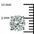 thumbnail image 4 of Real 1 Carats Round E-F VS LAB GROWN Diamond Stud Earrings 14K Solid White Gold With EGL Certified, 4 of 5