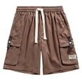 thumbnail image 3 of uikmnh Mens Shorts Men's Casual Shorts for Everyday Wear Comfortable Cargo Design with Drawstring Closure Ideal for All Seasons and Perfectly Paired with T Shirts Size:8XL, 3 of 4