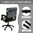 thumbnail image 3 of CJC Water-Resistant Office Chair Cover, Anti-Slip Computer Desk Chair Slipcover with Non-Slip Buckles, Armchair Protector (Dark Gray, Medium), 3 of 6