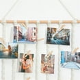 thumbnail image 4 of 2Pcs Hanging Photo Display boho bedroom decor teenage girl room decor Birthday Gifts for Grandma gift for mom Grandma's Gifts Photo Holder with 10 Wood Clips, 4 of 6