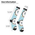 thumbnail image 5 of Balery World Travel Printed Novelty Socks Men's Women's Crew Socks Sports Socks Knee High Socks Cotton Socks Quirky and Cool Socks, 5 of 9