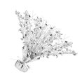thumbnail image 2 of Centre de Table en Aluminium Métallique pour Décoration de Fête Anniversaire Commémoration Célébration Argent, 2 of 9
