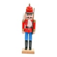 thumbnail image 4 of Wooden Nutcracker Christmas Decoration Festive Collectible Painted Traditional Red, 4 of 9