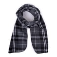 thumbnail image 3 of Women's Winter Fleece Winter Set-Polyester Fleece Hat, Gloves, and Scarf Set for Cold Weather (Black Plaid), 3 of 4
