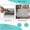 thumbnail image 3 of Elastic Edge Fitted Card Table Tablecloth, Lemons Pattern Printed on Elastic Polyester Table Cloth, for Outdoor Patio and Indoor Kitchen Dining Party, Fit for 42" x 42"Square Table, 3 of 5