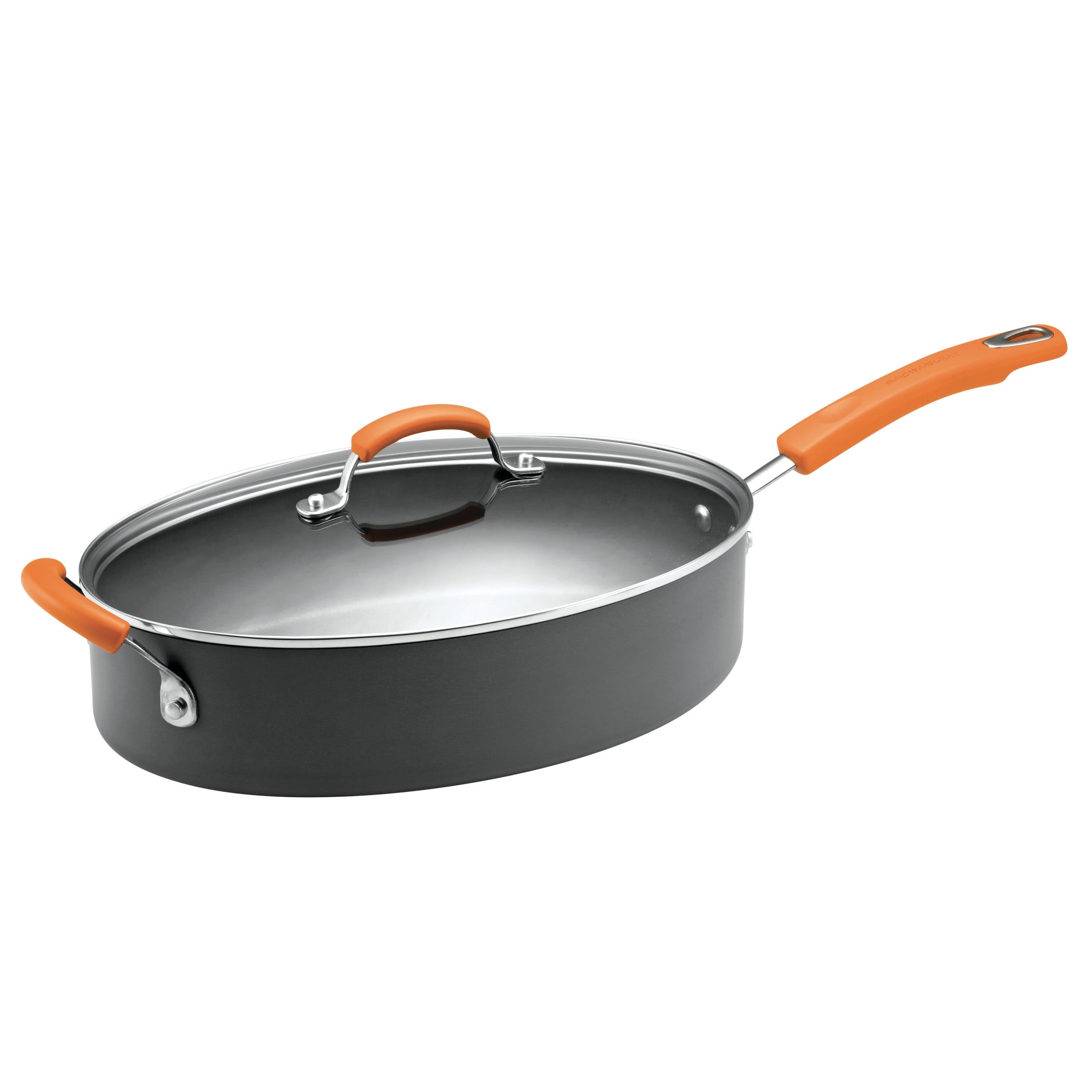 Rachael Ray 14-Inch Cucina Hard-Anodized Nonstick Skillet with 