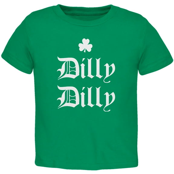 Old Glory Toddler St. Patricks Day Dilly Dilly Shamrock Short Sleeve Graphic T Shirt
