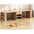 thumbnail image 2 of 90.5" Two Person Office Desk, Long Computer Desk with 2 Drawers and Open Storage, 2 of 8