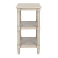 thumbnail image 3 of SAFAVIEH Cassie Amish Style Greige Rectangle Wood End Table (19.8 in. W x 15 in. D x 30 in. H), 3 of 9