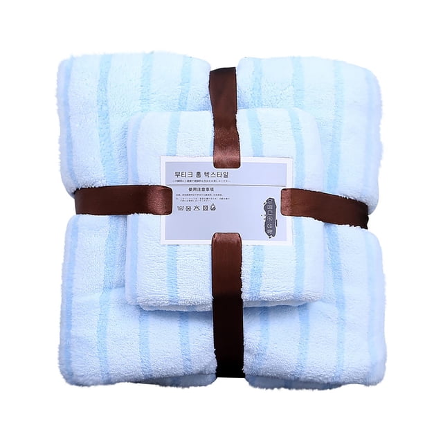 Yhmxh Juego de toallas de baño de algodón de lujo con toallas de algodón suaves y de alta absorción. Incluye 1 toalla de baño de 70 x 140 cm y 1 toalla de mano de 34 x 75 cm.