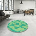 thumbnail image 4 of Ahgly Company Machine Washable Indoor Rectangle Transitional Lime Mint Green Area Rugs, 2' x 3', 4 of 7