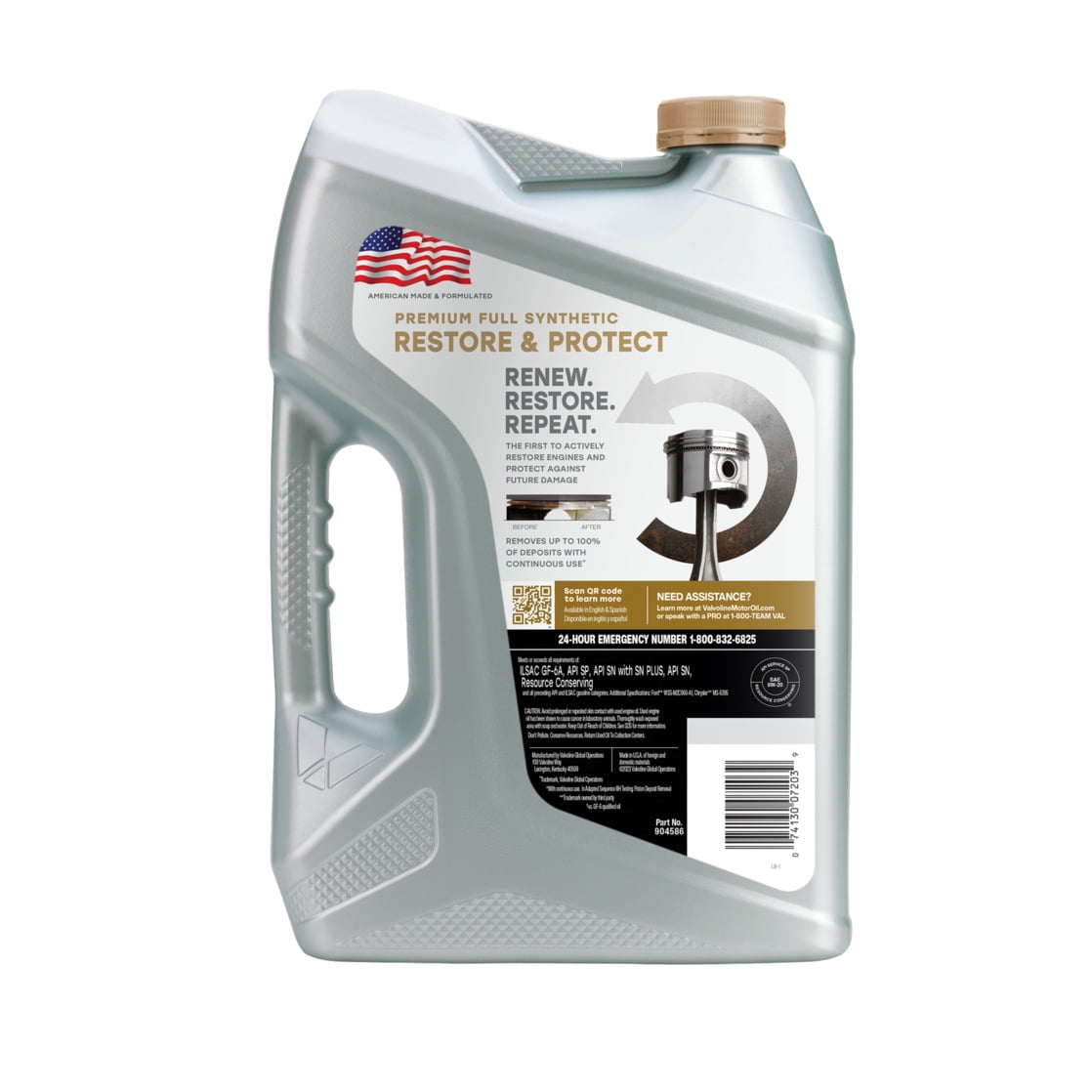 Valvoline Restore & Protect Full Synthetic 5W-20 Motor Oil 5 QT