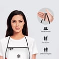 thumbnail image 2 of Bingfone HOHOHO Christmas for Tie-up Apron, Unisex Waterproof and Stain-Resistant Bib Apron for Kitchen Garden Painting, 2 of 7