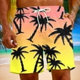 thumbnail image 2 of Midsumdr Mens Shorts Hawaiian Holiday Style Printing Casual Beach Shorts Summer Fashion Loose Plus Size Drawsting Shorts with Pockets, 2 of 7