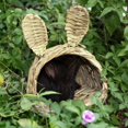 thumbnail image 3 of Nido de hámster de conejo Conejo Hámster Mascota Tejida de pájaro de paja Casa Jaula de paja, 3 of 7