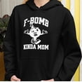 thumbnail image 3 of Fbomb Mom Hoodie Funny Gift For Christmas Oversized Moms Sweatshirt Fbomb Designs Mothers Day Present from Son Anniversary Husband Birthday, 3 of 5