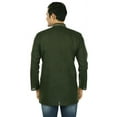 thumbnail image 3 of Cotton Dress Mens Short Kurta Shirt India Fashion Clothes (Green, M), 3 of 5