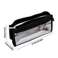 thumbnail image 3 of AuroraX Clear Pencil Case with 3 Compartments,Large Capacity Black Pencil Pouch,Pen Bag, 3 of 5