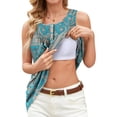 thumbnail image 4 of Sociala Casual Summer Pleated Camisole Tops for Women Built in Bra S-3XL, 4 of 6