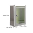 thumbnail image 3 of 2pcs Wall Mount Postboxes Metal Mail Box Wall Mailbox with Lock Clear Letter Box for Office Home, 3 of 8