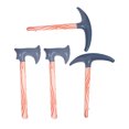thumbnail image 1 of TABLZONE 4Pcs Inflatable Hatchet Props Multi Color Costume Accessories for Cosplay and Party Use, 1 of 8
