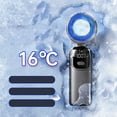 thumbnail image 4 of Stepless Speed Ice Crusher Fan, 100-Gear Adjustable Turbine Cooler, Portable Neck-Worn Ice Maker, High-Power Outdoor Cooling Device, USB Rechargeable Design, 4 of 9