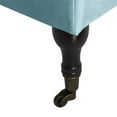 thumbnail image 4 of Elle Decor Collette Tufted Storage Bench in French Blue Velvet, 4 of 9