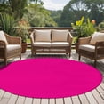 thumbnail image 5 of Rose Pink Round Rugs 7ft, Farmhouse Solid Pink Color Modern Art Non Slip Washable Rug Runner, Low Pile Indoor Floor Carpet Mat Bathroom Rugs for Living Room, Bedroom, Kids Room, 5 of 9