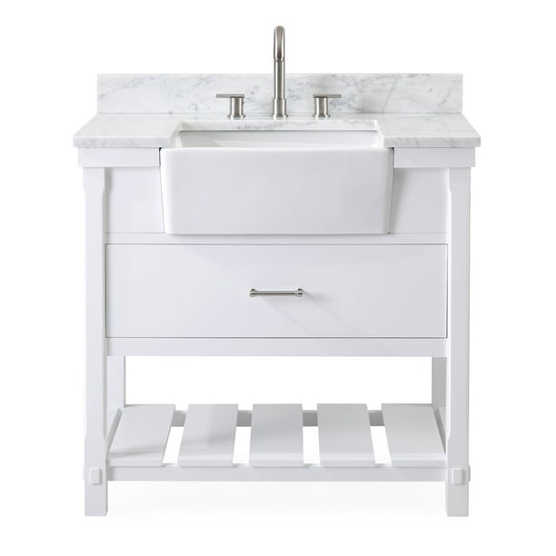 36-Inches Kendia Farmhouse Sink Bathroom Vanity - Walmart.com