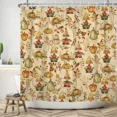 thumbnail image 3 of Tchckioa Fall Gnome Pumpkin Shower Curtain,Privacy Protection Hooks Bath Curtain for Bathtub Decor 72x72 Inch, 3 of 6