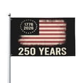 thumbnail image 2 of 250Th Anniversary American Flag Decorative Banner, Single-Sided Flag, Patriotic Us Flag Decoration For Outdoor Indoor Display, 1776-2026 Commemorative Us Flag, Red & White, 2 of 7