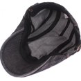 thumbnail image 4 of Retro Denim Beret Flat Cap Men's Cotton Sun Protection Adjustable Cap, 4 of 4