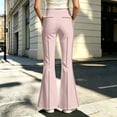 thumbnail image 2 of Shadoumai Girls Wide Leg Pants High Waisted Sweatpants Size 6-15 Years | Kids Fall Winter Warm Baggy Bottoms , Casual Solid Knit Slacks with Pockets ,Back to school Trousers,11-12 Years, 2 of 5