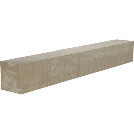 

Ekena Millwork 4 H x 4 D x 48 W Rough Cedar Faux Wood Urethane Fireplace Mantel White Washed