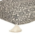 thumbnail image 3 of Parkland Collection Toby 20x20" Harlequin Cotton Fabric Throw Pillow in Black, 3 of 7