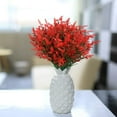 thumbnail image 6 of Sinhoon 8 Bundles Artificial Flowers Fake Outdoor Plants Faux UV Resistant Lavender Flower Plastic Indoor Outside Decorations (Red), 6 of 7