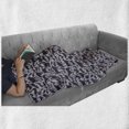 thumbnail image 6 of Safari Soft Flannel Fleece Throw Blanket, Silhouette of Peacock Cow Hyena Chicken Moose Reindeer Wild Animals Graphic, Cozy Plush for Indoor and Outdoor Use, 60" x 80", Dark Blue Grey, by Ambesonne, 6 of 6