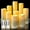 Plastic-9Pack, variant on Cacou Flickering Flameless LED Candles with Remote & Timer, Moving Flame, Set of 3 Battery Operated Candles