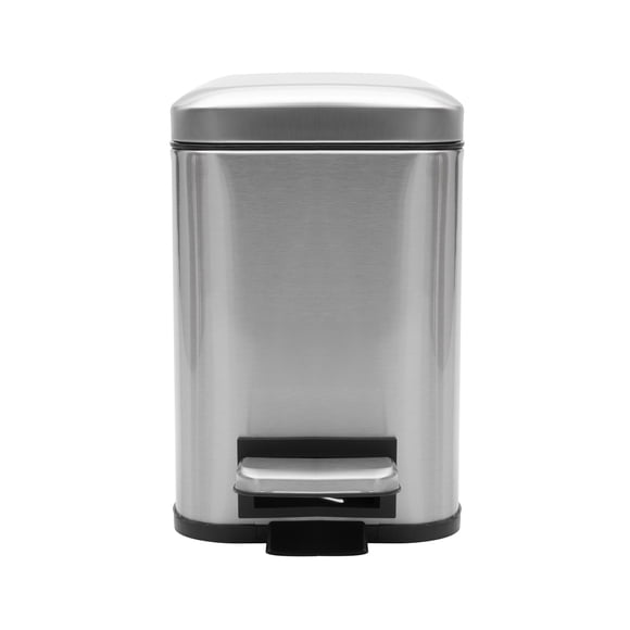 Bote De Basura Cuadrado De Acero Inoxidable 3L Home Styles