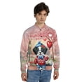 thumbnail image 4 of Happy Valentine’s Day Adorable Border Collie Puppy Holding Heart Balloon All Over Print 3D Baseball Jacket Borders Dog Lovers Gifts Idea Bomber Jacket Softball - 00030, 4 of 6